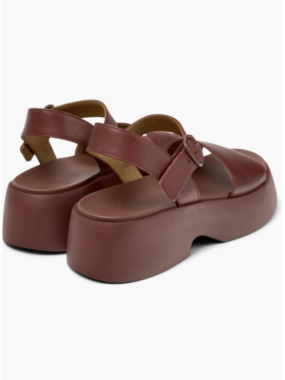 Camper Ankle Strap Lightweight Wedge Sandals in Burgundy 38EU / 7.5US - Picture 4 of 14